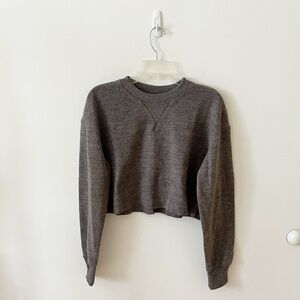 Zara grey cropped sweater